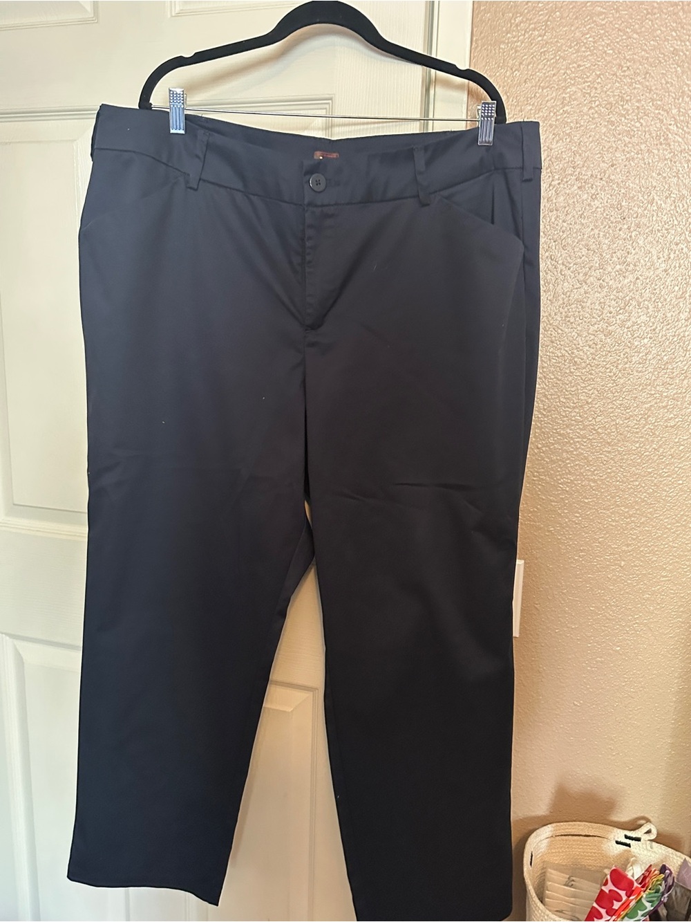 Lee Women's Navy Straight Leg Trousers